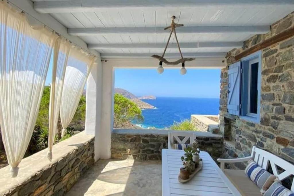 C & C _ Cycladic House With Endless Sea View Villa Ermoupoli Buitenkant foto