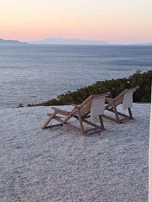 C & C _ Cycladic House With Endless Sea View Villa Ermoupoli Buitenkant foto